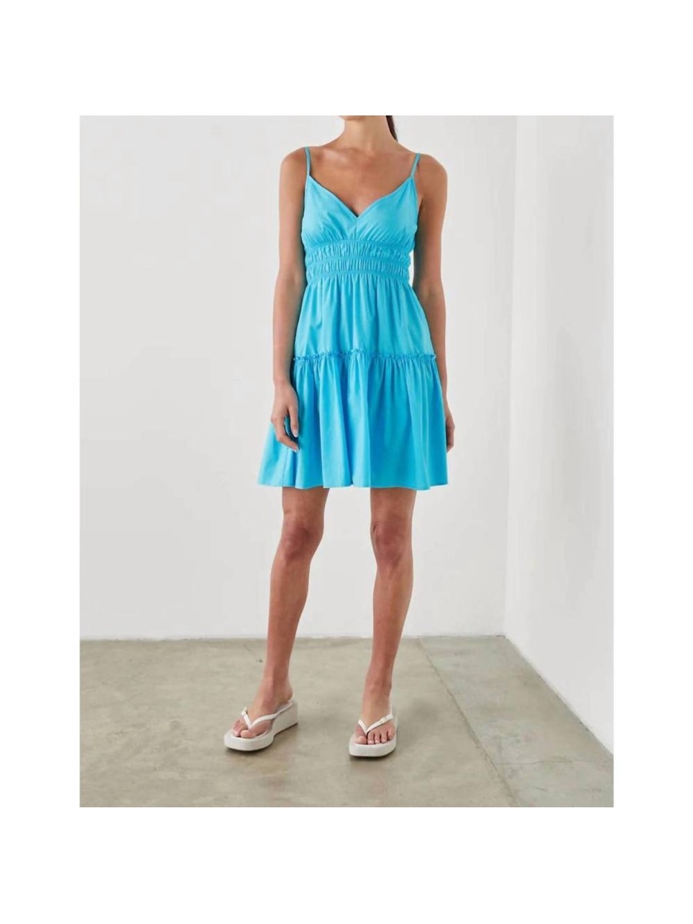 Rails Carmen Dress in Blue Surf XS